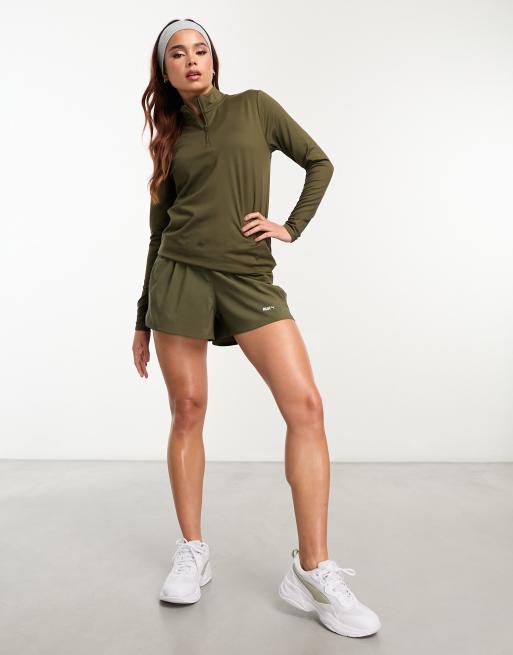 Puma Training Evolve 1 4 zip sweatshirt in khaki ASOS