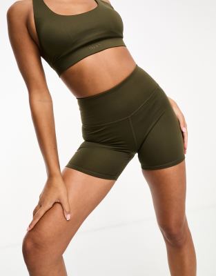 Puma Training - Evolve - 5-Zoll-Leggingsshorts in Khaki-Grün