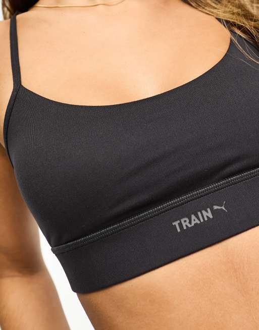 PUMA Training - Evolve - Brassière de sport maintien intermédiaire - Gris  foncé