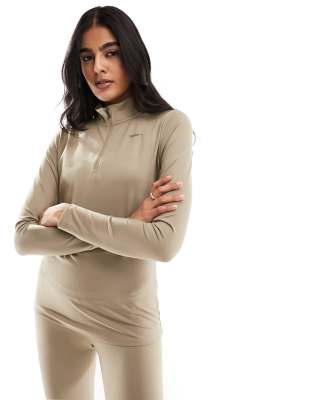 Puma Training – Evolve – Brun sweatshirt med 1/4-lång dragkedja