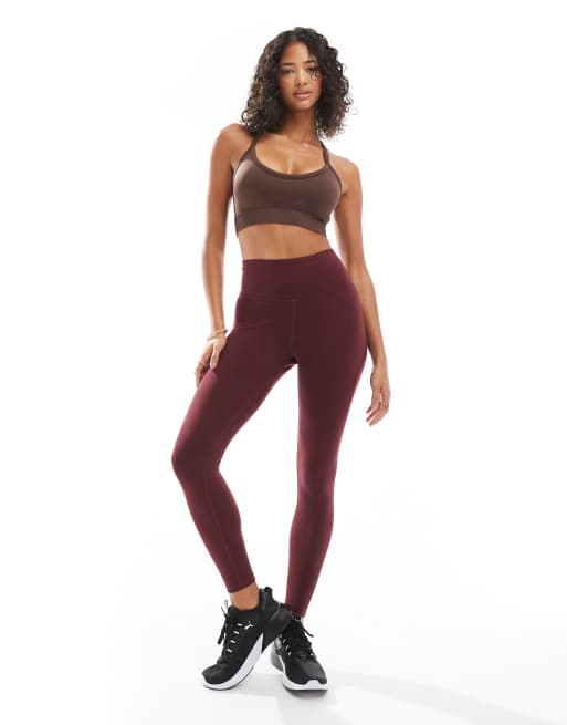 Puma Training Evolve leggings in burgundy ASOS