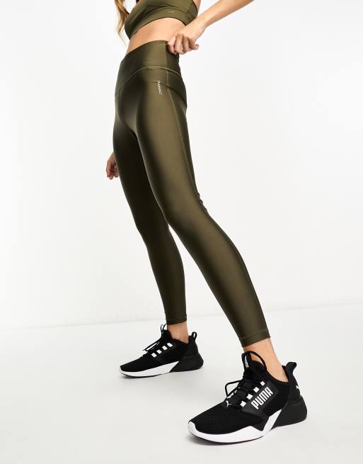 Puma EVOKNIT LEGGINGS - Leggings - forest night/khaki 