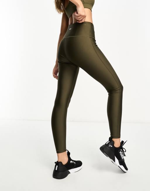 Puma Plus Exclusive To ASOS Paneled Legging In Black And Green