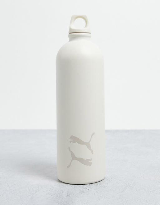 Puma Training Exhale stainless steel water bottle in cream