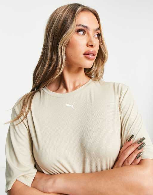 PUMA - Training Favourite - T-shirt corta color pietra