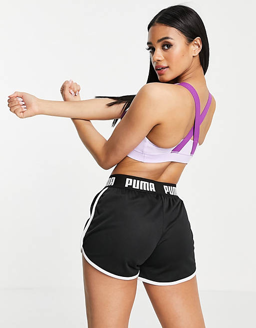 Sportswear Puma Training First Mile mid support sports bra in purple 