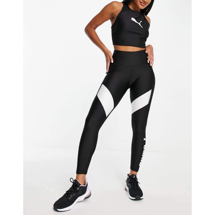 Leggings deportivos colour block de tiro alto exclusivos en ASOS de Puma, ASOS