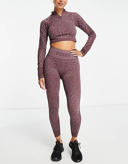 Puma Training x Stef Fit high waist sculpted leggings in taupe exclusive to  ASOS