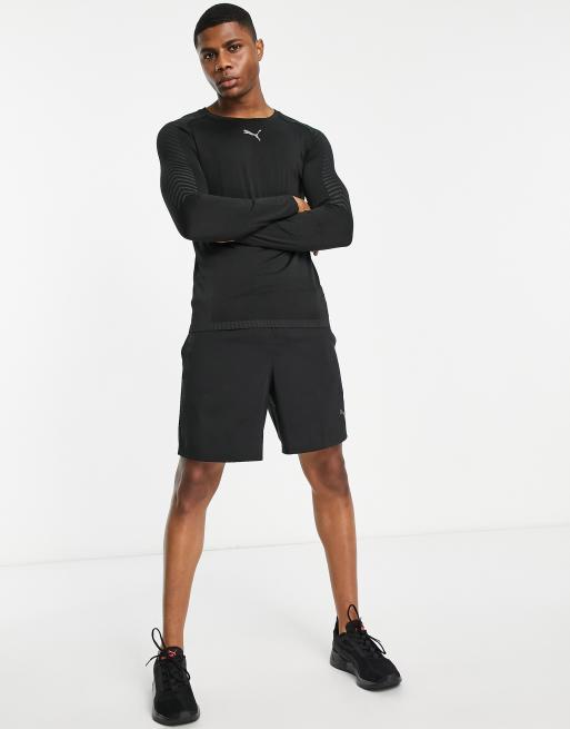 Puma Training Formknit seamless long sleeve top in black, 3 of 4
