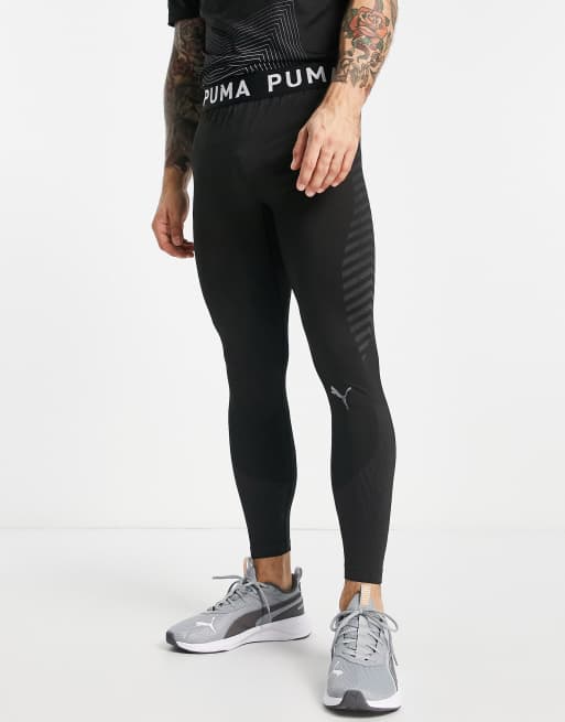 Puma Training Formknit seamless long tights in black ASOS