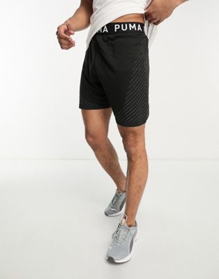 PUMA Training formknit seamless shorts in black - BLACK