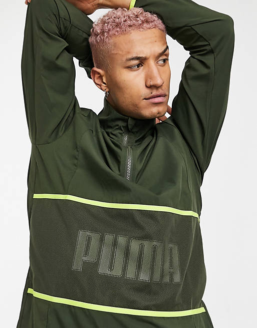 Puma Training Graphic jacket in green