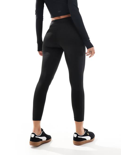 Puma formknit seamless high waist 7/8 legging tights in black