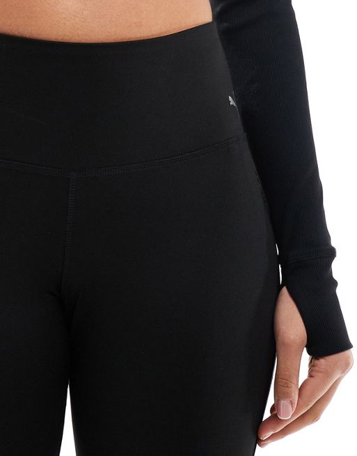 Puma formknit seamless high waist 7/8 legging tights in black