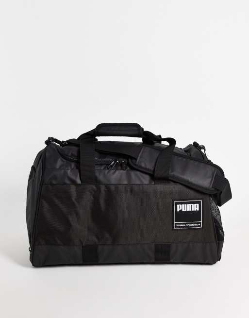 Puma Training medium gym duffle bag in black