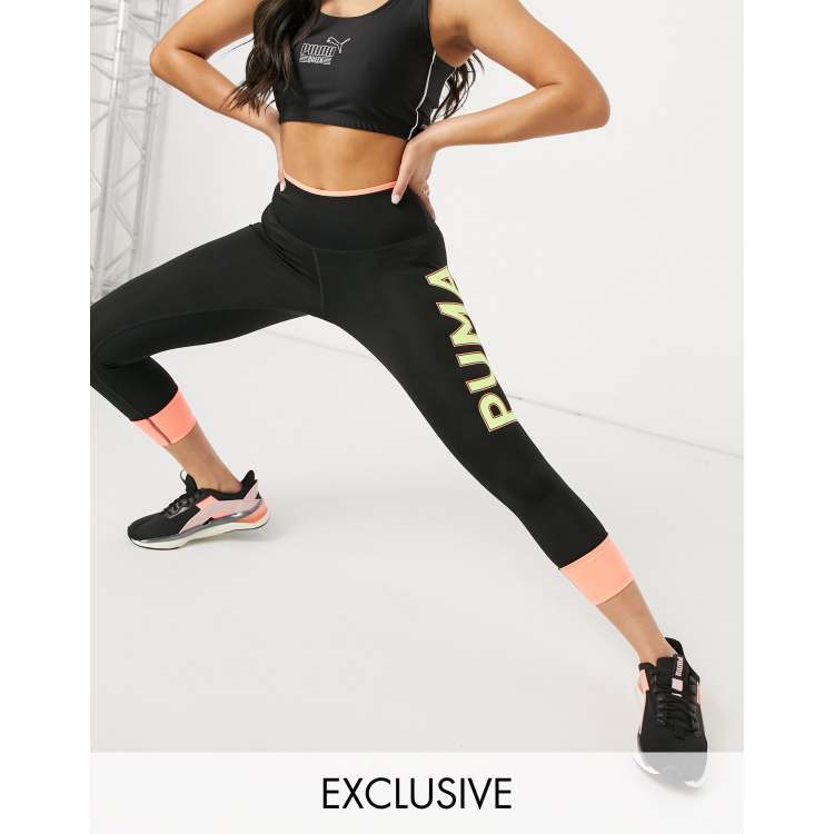 Leggings deportivos colour block de tiro alto exclusivos en ASOS de Puma, ASOS