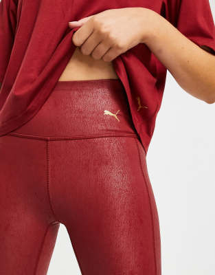 red puma leggings