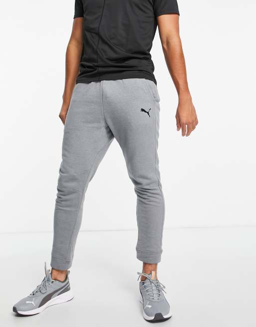 Puma Training muscle fit joggers in black and grey marl | ASOS