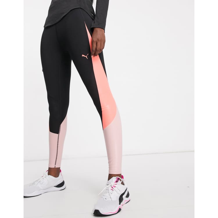 Puma Training pearl mesh leggings in black ASOS