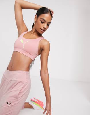 puma pink sports bra