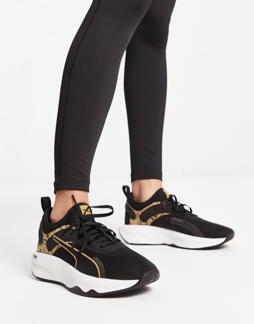 PUMA - Training PWR XX Nitro Safari Glam - Sneakers nere con stampa leopardata, 4 di 4