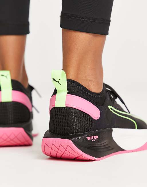 PUMA Training - PWR XX Nitro - Sneakers i sort/pink/grøn, 3 af 4