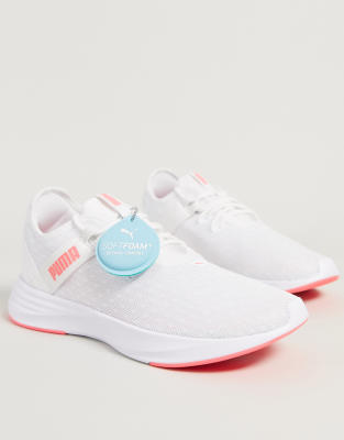 puma soft foam white shoes