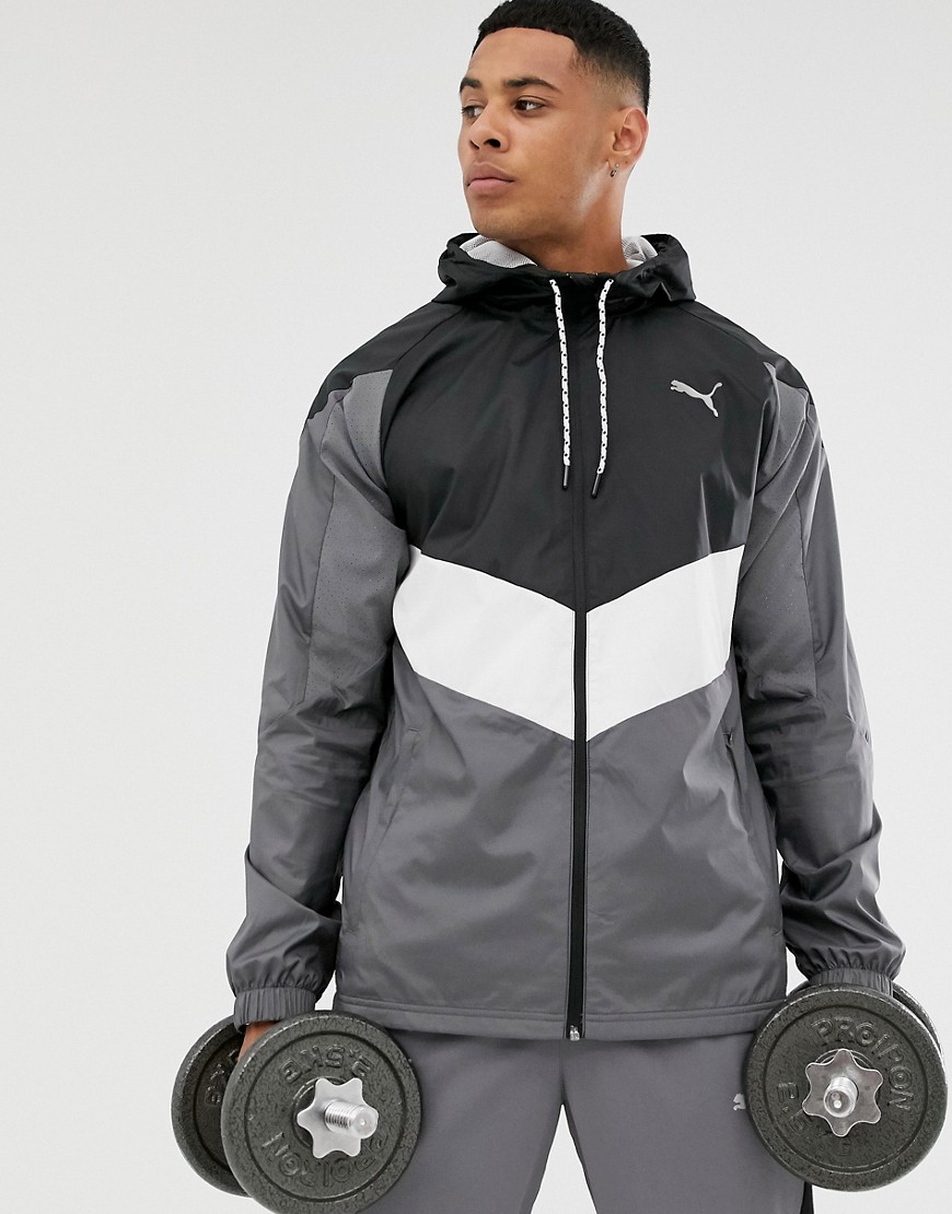 Puma Training reactive woven jacket in grey