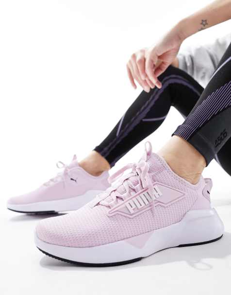 Pink sales womens trainers