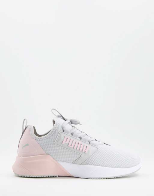 Puma grise on sale et rose