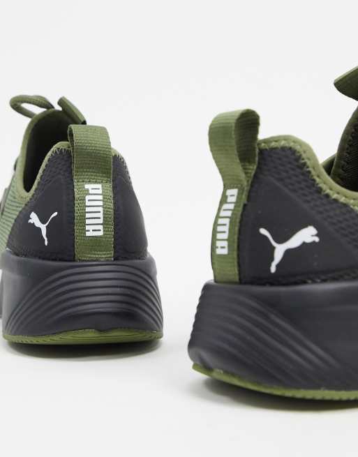 Puma basket shop vert kaki