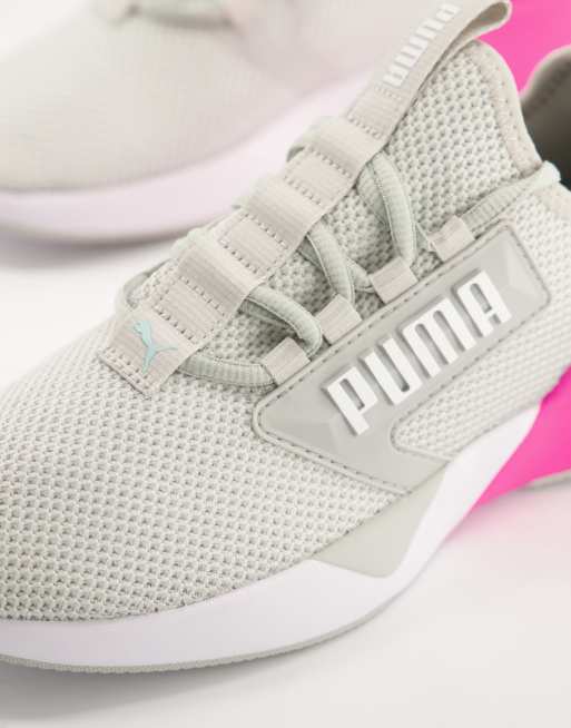 Puma Training Retaliate Baskets pour femme Gris et rose