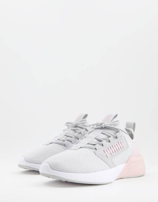 Gray and pink outlet puma shoes