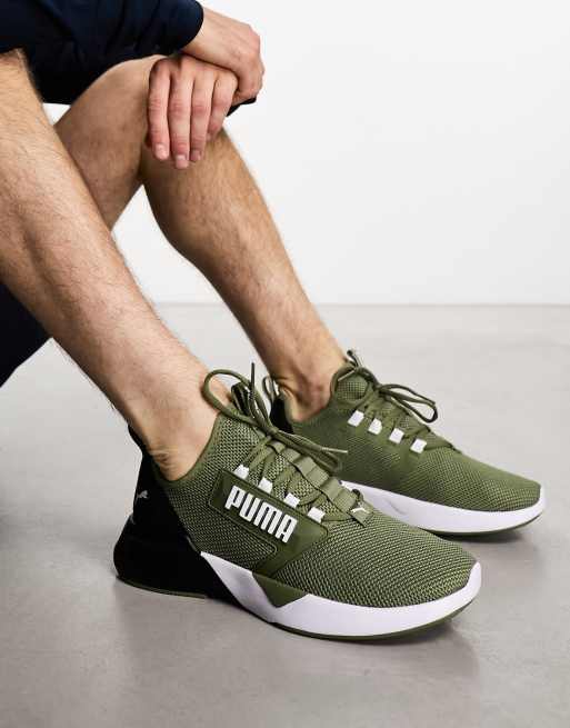 Ladies khaki hot sale green trainers