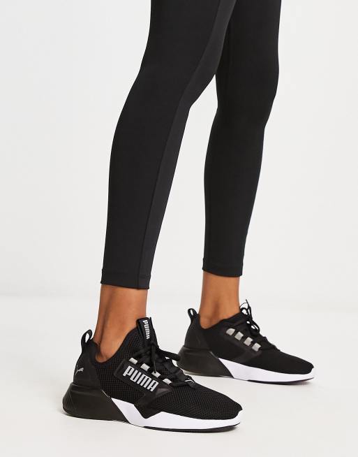 Puma schuhe damen store schwarz weiß