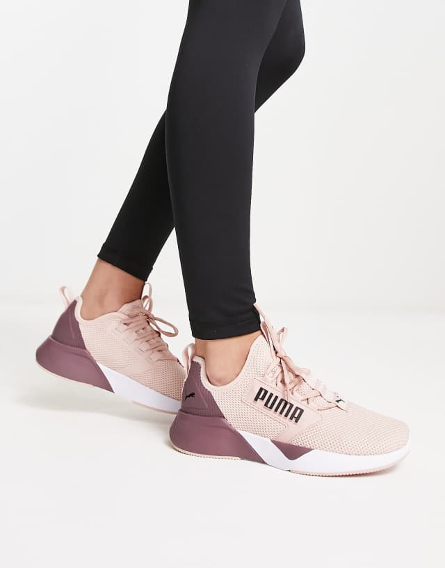 Puma Training Retaliate sneakers in rose quartz and plum