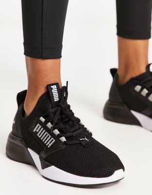 Puma Training Retaliate trainers in black and white - ASOS Price Checker