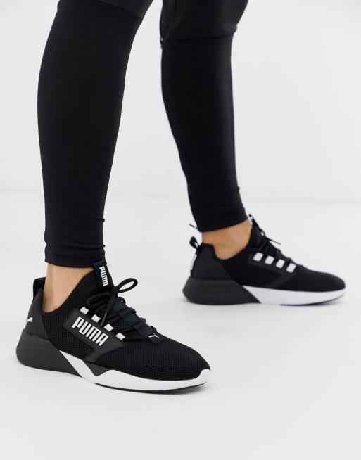 Black trainers store womens puma