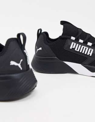 puma training retaliate trainers in black