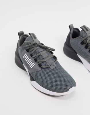 puma training retaliate trainers in black