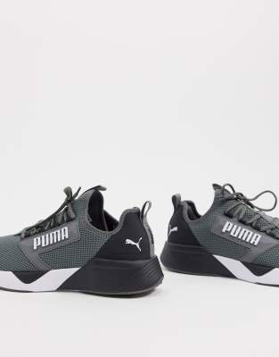 puma training retaliate trainers in black