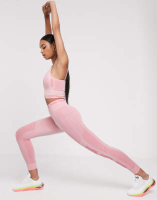 puma training seamless leggings in pink