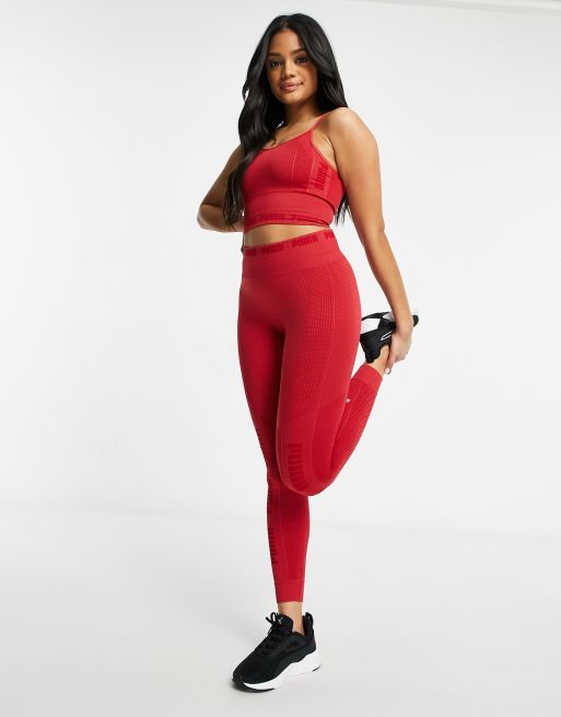 Puma store red leggings