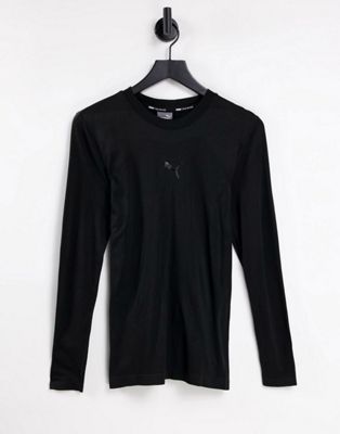 Puma Training Seamless long sleeve t-shirt in black - ASOS Price Checker