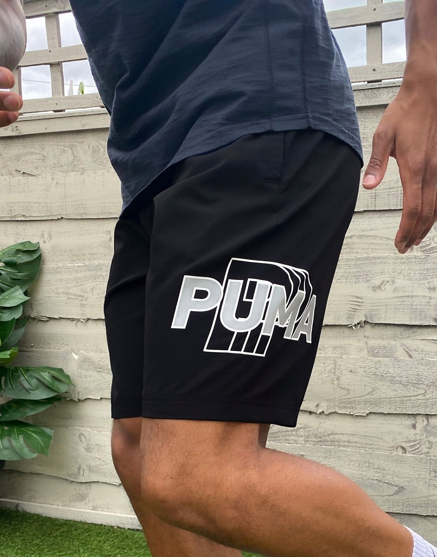Puma Training sport shorts in black