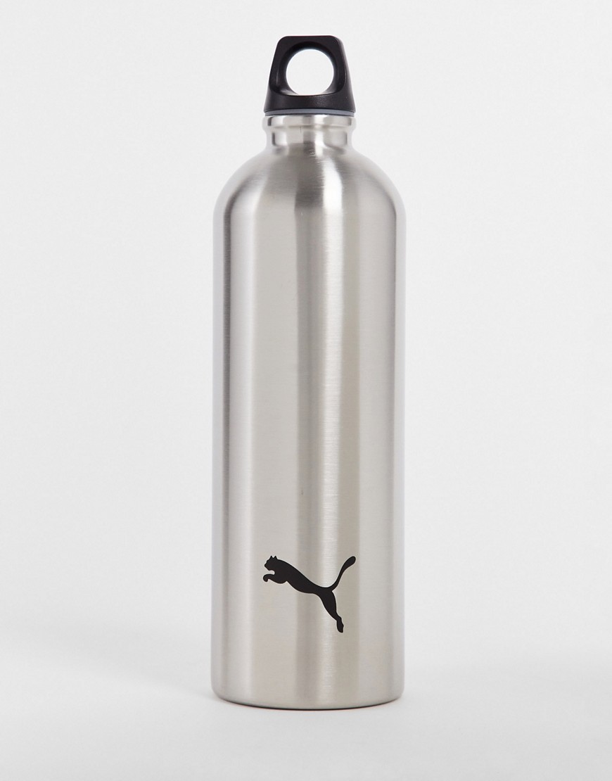 Puma Training stainless steel water bottle in silver