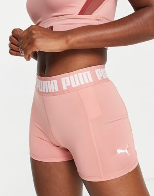 Puma Training Strong 3 inch tight shorts in pink