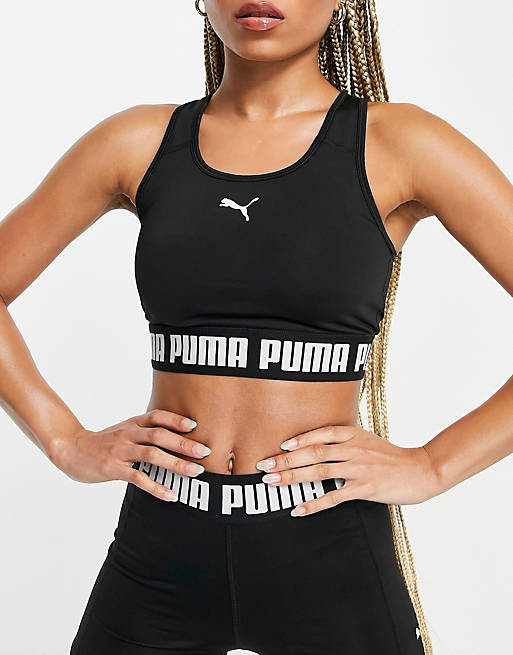  Puma Training Strong crop top in black 