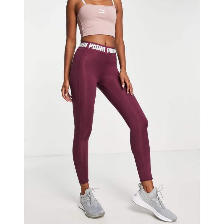 Puma Training Strong high waist leggings in berry