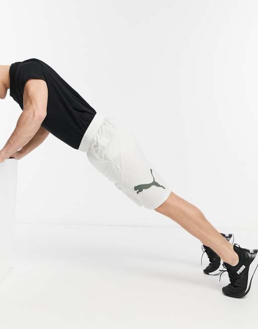 PUMA Training – Szare szorty z logo w kolorze khaki, tylko w ASOS, 3 z 4